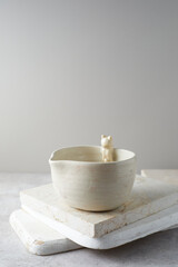 Set of Ceramic, stylish tableware, table decor