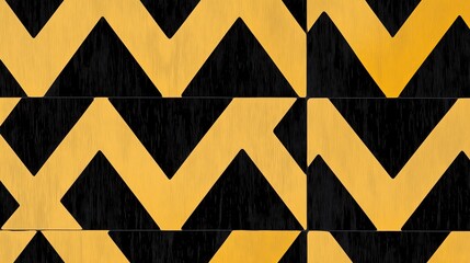 Fototapeta premium Geometric Pattern in Black and Gold
