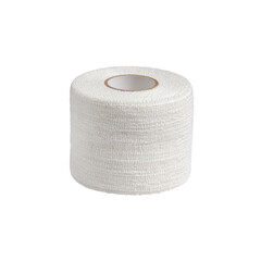 White Athletic Tape Roll Isolated on White Background