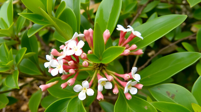 Hoya carnosa, the porcelainflower or wax plant, is an Asclepiad species in the dogbane family.It is one of the many species of Hoya that are native to Eastern Asia and Australia.