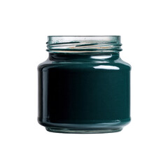 Teal Pigment in Glass Jar - Professional Studio Shot