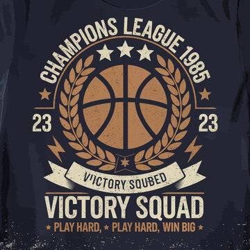  2d vector illustration sports vintage basketball design t shirt icon design celebrating a team's championship items logo ball soccer eagle animal ball 