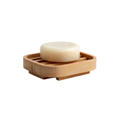 Organic Soap Bar on Bamboo Soap Dish