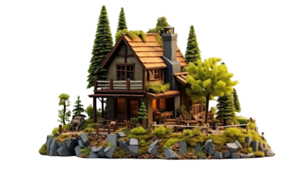 Famous Buddhist temple in Bangkok Thailand isolated on white background