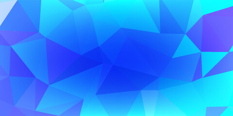 abstract blue gradient low poly triangle pattern modern background