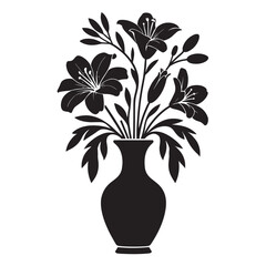 A colorful floral bouquet with beautiful pink and yellow blossoms in a glass vase