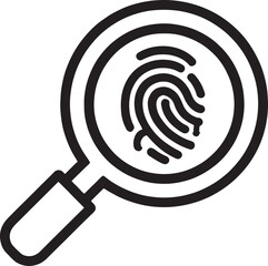Vector magnifying glass icon targeting the business labyrinth puzzle