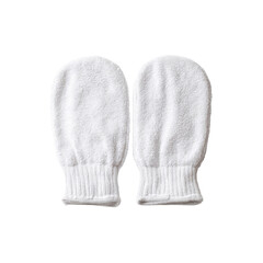 Pair of White Soft Baby Mittens, Newborn Infant Winter Warm Accessories