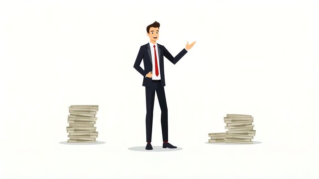 Visualizing Consumer Burden: Flat Vector Illustrations of Rising Tariffs, Reduced Purchasing Power, and Global Household Budget Strain