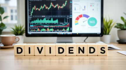 Strategic outlook where dividends reflect the strength of corporate performance as financial dashboards reveal trends in shareholder rewards and long term stability