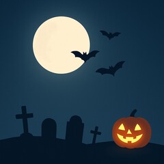 halloween background with pumpkin