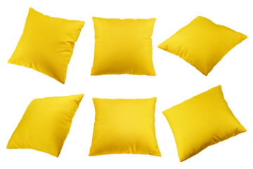 Pillow isolated on white background, full depth of field