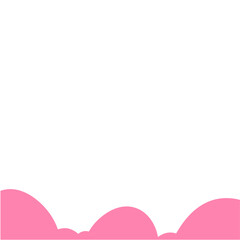 Pink Clouds Border