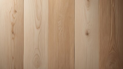 Fototapeta premium Wooden flooring with natural grain and color variations. Hardwood surface with a smooth finish. The texture of polished wood planks.
