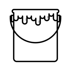 Paint bucket icon. vector illustration
