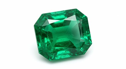 深緑のエメラルド輝き鮮やか宝石写真 高画質. AI Generated