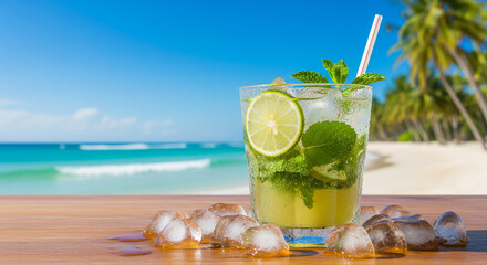 cocktail sparkling lime