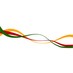 Juneteenth Wave Line Ornament