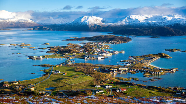 coastal and oceanic landforms europe panorama archipelago islet