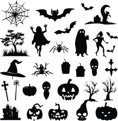 Halloween Icon Set, Halloween File, Bottle, Skull Icon