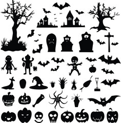 Halloween Icon Set, Halloween File, Bottle, Skull Icon