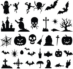Halloween Icon Set, Halloween File, Bottle, Skull Icon