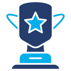 Trophy solid color icon