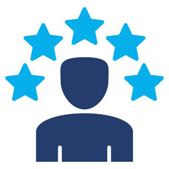 Self-Confidence solid color icon