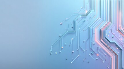 Fototapeta premium Digital Circuit Board Illustration Abstract Technology Design for Modern Innovation & Information