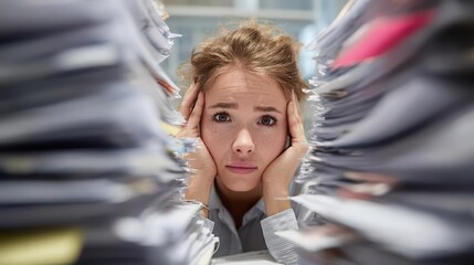 A desperate woman facing a huge amount of bureaucracy.