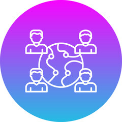 Obraz premium Outsourcing Icon