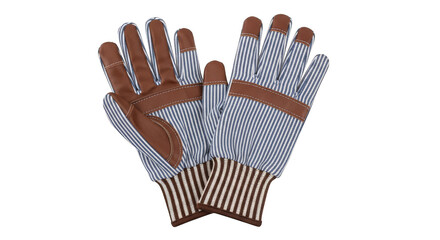 Striped gloves Stylish hand protection against grime