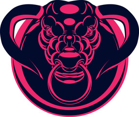 Vector Illustration of an abstract t-shirt design in background