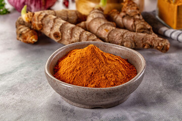 Indian tumeric cumin dry powder