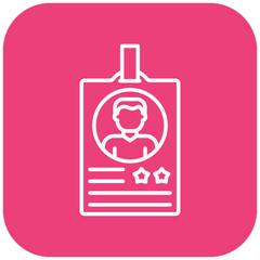 Fototapeta premium Id card Icon