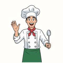 chef with a spoon