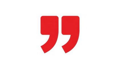 Red Quote Marks On Black Background