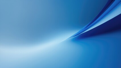 Fototapeta premium Blue abstract background with flowing lines and smooth textures. Modern and sleek design, emphasizing fluidity and motion.