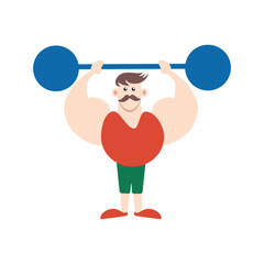 Circus chapito. Vector characters of clown, juggler and magician on stage