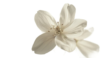 Fototapeta premium Delicate White Blossom A Close-Up View
