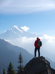 Fototapeta premium International Mountain Day Celebrated on December Eleventh