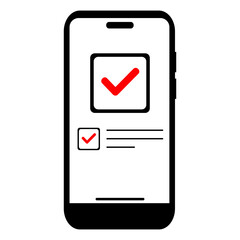 Phone With Checkmark Icon
