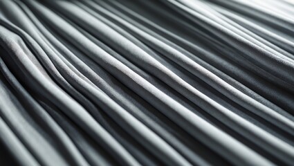 Obraz premium Close-up of metallic wires or cables with smooth, curved lines and a shiny surface.