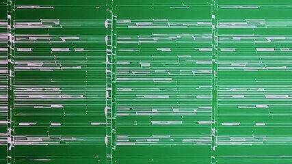 Abstract digital glitch effect on green background, futuristic technology concept - Powered by Adobe