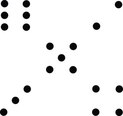 Collection of various dice for games isolated on white background