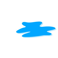 Teardrop and puddle vector