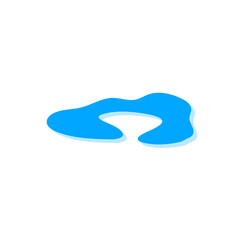 Teardrop and puddle vector