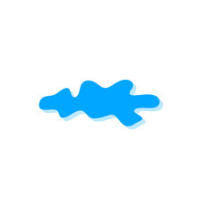 Teardrop and puddle vector
