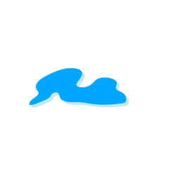 Teardrop and puddle vector