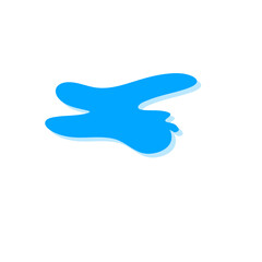 Teardrop and puddle vector